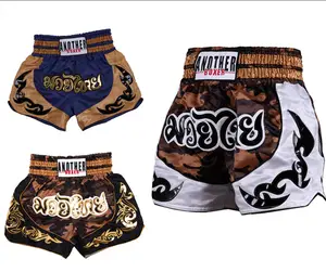 Shorts de boxe masculinos de luta, shorts de muay thai personalizados e estampados, mais novo, 2021