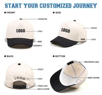Casquette de baseball en coton personnalisée avec logo, 6 panneaux, broderie, maille, style sportswear, design unique