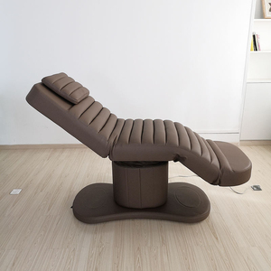 Cama de Belleza Eléctrica Marrón con 3 Motores, Silla de Spa Eléctrica, Cama de Estética Moderna, Mesa de Masaje para Salón - Product Image 2