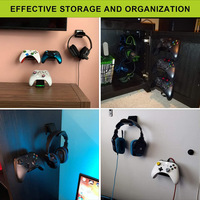 Support mural en acrylique pour accessoires de jeu, organisateur de manettes, support de rangement pour PS4, Xbox One, Switch Pro, PS5, casque