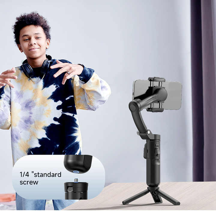 M02 Gimbal Stabilizer 3-Axis Smart Detachable Remote Control AI Stabilizer Handheld Gimbal With Tripod