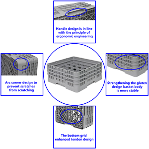 Tham gia thương mại tính di động nhựa thủy tinh giá nhựa rượu thủy tinh giá đẩy kéo khô giá - Product Image 3