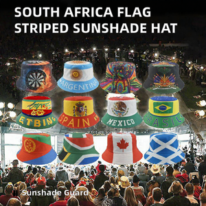 Custom Flag Print <b>Bucket</b> <b>Hat</b> Sunshade Trucker <b>Hat</b> for Sports Events Promotions - Product Image 2