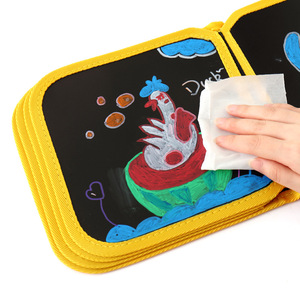 Pizarra Portátil de Doble Cara de Cuero PU para Niños, Lavable, Reutilizable, para Dibujar y Colorear, 4.5 Pulgadas - Product Image 4