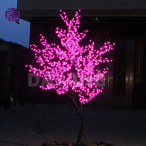 Illuminated <b>LED</b> Cherry Blossom <b>Tree</b> <b>Light</b> Iron Trunk Decorative Landscape for Plaza Park Garden Resort Scenic Display for Sale - Product Image 4