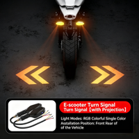 Projecteur de clignotant universel pour moto RGB 27 modèles, indicateur de direction ambre, feu arrière stroboscopique en plastique ABS