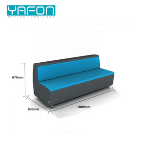ชุดเก้าอี้รับรองแขกสำนักงานดีไซน์ทันสมัยแบบโมดูลาร์ พร้อมโต๊ะด้านหลัง - Product Image 2