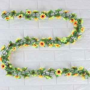 Guirnaldas de margaritas artificiales, flores de seda de alta simulación, tiras decorativas para el hogar, bodas, accesorios de fotografía para exteriores - Product Image 3