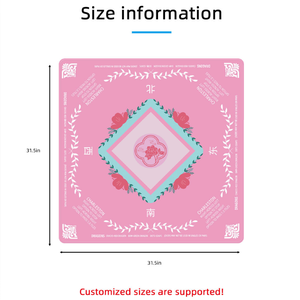 Tapis de Mahjong américain Harlequin Rose, imperméable, antidérapant, en caoutchouc silencieux, pour jeux de table Charleston, expédition rapide depuis les États-Unis - Product Image 4