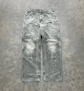 Jeans da Lavoro da <span class=keywords><strong>Uomo</strong></span> in Denim Solido con Doppia Ginocchiera, Jeans a Gamba Larga Personalizzati, <span class=keywords><strong>Pantaloni</strong></span> <span class=keywords><strong>Cargo</strong></span>, Jeans da Carpentiere da <span class=keywords><strong>Uomo</strong></span> - Product Image 3