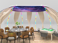 Dôme transparent de luxe personnalisé pour l'extérieur, maison bulle, maison ciel étoilé, tente dôme préfabriquée, maison dôme PC