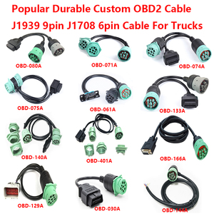 Ventas al por mayor de encargo de alta calidad 6 pines J1708 macho a hembra OBD2 3 vías Y Cable divisor para camiones - Product Image 5