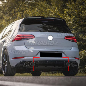 2 pièces Aileron latéral de fenêtre arrière noir brillant pour Volkswagen Golf 7 MK7 Variant Wagen 2014-2017 Accessoires de voiture - Product Image 6