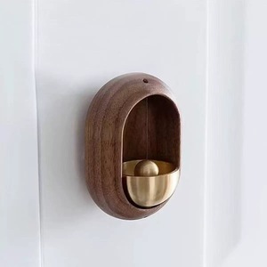 Timbre colgante de cuerda de madera moderno, campana de recordatorio de <span class=keywords><strong>entrada</strong></span> Vertical con carillón de viento de succión para regalo de decoración del hogar - Product Image 5