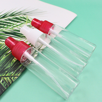 Flacons pulvérisateurs cosmétiques en plastique PET 30ml/60ml/80ml/100ml avec pompe, impression de logo personnalisée, sérigraphie, estampage à chaud doré