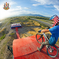 Équipement de sport de plein air de haute qualité pour le freestyle : rampe de saut pour skateboard, ski, VTT, airbag d'atterrissage, imperméable, durable, portable