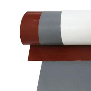 Высокопрочная Водонепроницаемая антипригарная огнестойкая ткань из стекловолокна с силиконовым покрытием