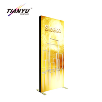 Boîte à lumière publicitaire TIANYU pour stand d'exposition, présentoir de vêtements, profilé LED en aluminium, cadre en aluminium