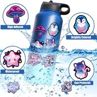 Pegatinas de Vinilo Holográficas Personalizadas a Prueba de Agua, para Botellas de Agua, Cuadernos, Teléfonos, Equipaje, Suministros Comerciales, Reutilizables