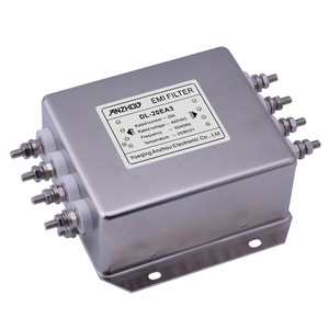 Filtro EMI Anzhou DL-20EA3 20A, Módulo de Filtro de Línea de Alimentación Trifásico de Cuatro Cables - Product Image 1
