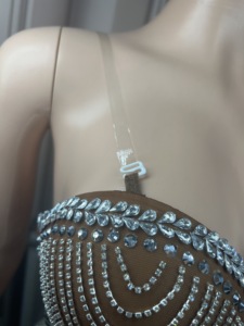 <span class=keywords><strong>Donne</strong></span> Singer 2022 estate nuovo arrivo Sexy Mini abito cristallo Night Club abito da sera - Product Image 3