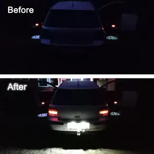 Luces de matrícula de <span class=keywords><strong>coche</strong></span> de 12V, lámpara LED, accesorios para automóviles para Skoda Seat Leon Ibiza VW Golf 4 5 6 7 MK4 MK7 Passat <span class=keywords><strong>CC</strong></span> Polo Scirocco - Product Image 4
