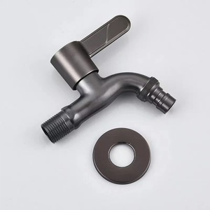 Grifo para Lavadora Tenglida, Acero Inoxidable 304, Color Gris Metálico, Válvula de Cobre, Entrada y Salida de 4 mm - Product Image 1