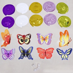 Schmetterlings-Themenparty Hängedekoration Spiralförmiger Anhänger Wiederverwendbar Umweltfreundlicher Kunststoff für Geburtstag Hochzeit Abschlussfeier Neujahr - Product Image 3