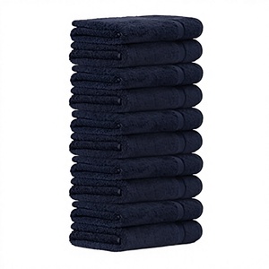 100%Cotton Woven Eco-Friendly Quick Dry <b>Bath</b> Washcloths Hand <b>Towels</b> <b>Set</b> Premium Ultra Soft Highly Absorbent Striped Pattern Home - Product Image 1