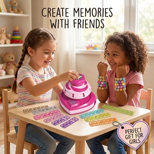 <span class=keywords><strong>Machine</strong></span> de fabrication de bracelets en forme de cœur AiJH, ensemble de bijoux <span class=keywords><strong>avec</strong></span> 216 perles, kit de fabrication de bracelets, bricolage, arts et artisanat, jouets pour enfants - Product Image 5