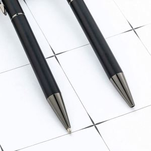 Bolígrafo de Metal Negro de 1.0 mm con Logotipo Personalizado, para Oficina y Estudiantes, con Mecanismo de Giro, Regalo Promocional - Product Image 4