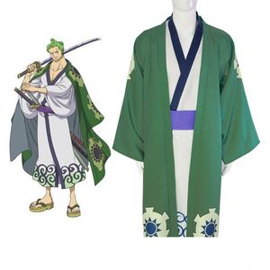Disfraz de Zoro de una Pieza, Disfraz de Anime para Cosplay, Fiesta, Anime Show, Comic Con, Kimono - Product Image 2