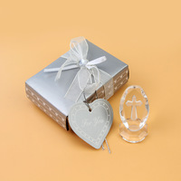 Croix Catholique en Cristal sur Socle, Favor de Baptême ou Baby Shower, Cadeau de Première Communion, Souvenir de Mariage, Article Religieux Mémorable