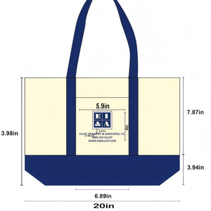 Custom Printing Eco Durable Versatile Cotton Organic Canvas Shopping <b>Tote</b> Bag With Pocket Rope Handle - Product Image 6