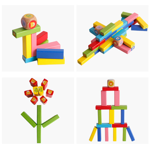 Costruzione per bambini in legno Stacking gioco equilibrio <span class=keywords><strong>Puzzle</strong></span> modello costruzione giocattolo pila torre alta - Product Image 5