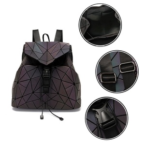Boshiho - Mochila de Moda con Parches de Diamantes, Mochila Geométrica Luminosa para Mujer - Product Image 5
