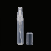 Vente en gros de flacons pulvérisateurs en plastique refermables de 2 ml, 3 ml, 4 ml, 5 ml, 10 ml, petits flacons d'essai, échantillons de parfum, atomiseur