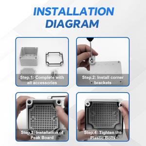 في الهواء الطلق IP65 مقاوم للماء ABS/PC من من من نوع CE * 75 حاوية كهربائية معتمدة من ROHS DIN Rail & ydrain Dustproof - Product Image 5