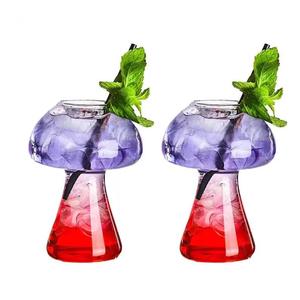 Copas de Cóctel Únicas con Forma de Hongo, Copas de Vino Creativas de Primera Calidad, Transparentes, con Tallo Largo, para Uso Doméstico, Bodas, Hechas en Vietnam - Product Image 4