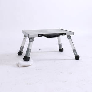 RV Motor Home Remolque SUV Garaje Oficina Cocina taburete de un paso Aluminio <span class=keywords><strong>Plegable</strong></span> Una plataforma de trabajo <span class=keywords><strong>caravana</strong></span> Escalera de paso - Product Image 6