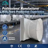 Ventilateur professionnel en fibre de verre FRP, faible bruit, fonctionnement stable, certificats complets pour une utilisation dans les usines de transformation chimique