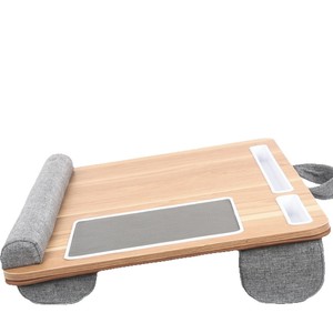 <b>Foldable</b> Laptop <b>Desk</b> With Mouse Pad And Storage Slots 55x36.8x10cm For Bed Study Use - Product Image 5
