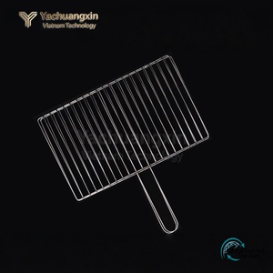 Grille de barbecue en acier inoxydable avec poignée pour la cuisson en plein air et les barbecues de camping - Product Image 2