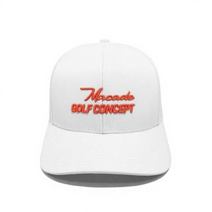 Gorra Trucker Blanca de 6 Paneles con Logotipo Bordado Rojo Ajustable, para las Cuatro Estaciones, Fabricada en Vietnam, Ropa Urbana de Alta Calidad - Product Image 1