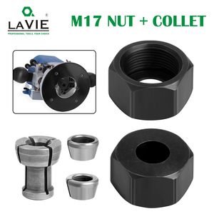 Lavie M17 Nut 6mm 1/4 8mm 9.5mm 10mm Khắc Máy Chuck Nut Set <span class=keywords><strong>Router</strong></span> <span class=keywords><strong>bits</strong></span> chế biến gỗ phụ kiện clmm17 OEM dịch vụ - Product Image 2
