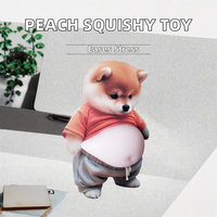 Chao Bang Cadeau pour enfants unisexe en forme d'animal Sensory Squishy Peach pour 14 ans et plus