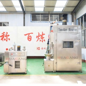 500Kg Mỗi Mẻ Lò Nướng Cá Da Trơn Hun Khói/Lò Nướng Công Nghiệp/Giá Máy Hút Xúc Xích - Product Image 6