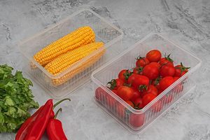 6-in-1 Eco-Friendly Airtight Safe Fridge Organiser <b>Container</b> Set <b>Plastic</b> Storage Box 3300ml Modern Easy Clean - Product Image 4