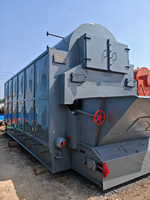 Boiler Air Panas Tekanan Rendah Sirkulasi Alami Industri Berbahan Bakar Batubara Biomassa Pelat Baja Stainless Steel Q345R Hemat Energi