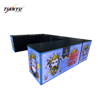 8x8 personnalisé Double face Tension tissu Seg modulaire boîte à lumière exposition Led lumineux boîte à lumière signe stand présentoirs